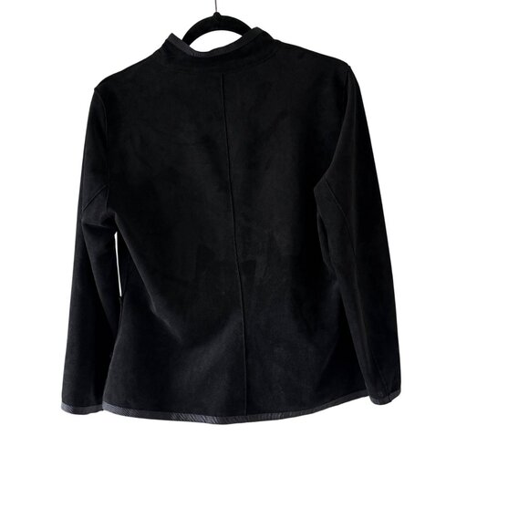 Velvet By Graham & Spencer Black Military-Style Jacket With Decorative Button A - Picture 3 of 7